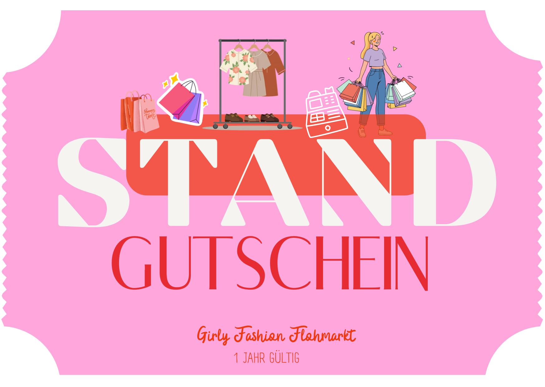 Standgutschein Girly